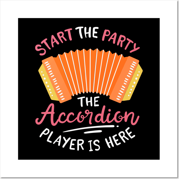 The Accordion Player Is Here Wall Art by maxdax